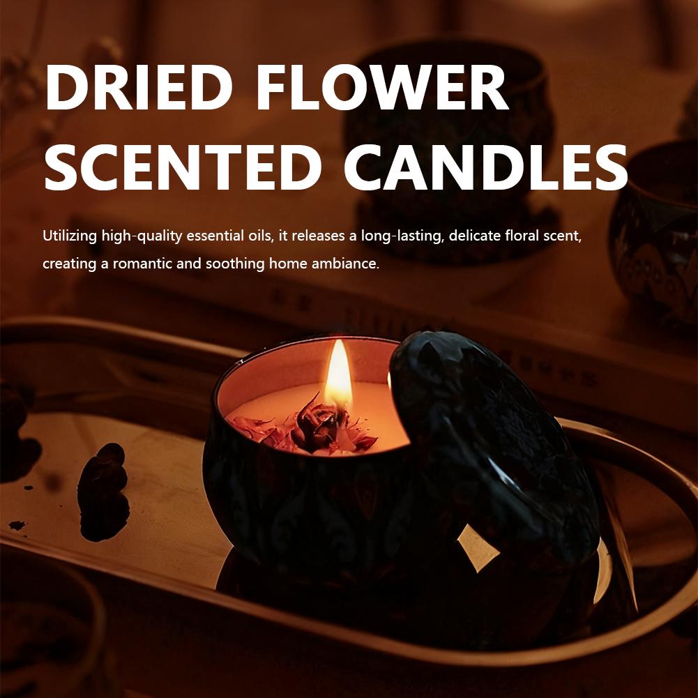 Home Fragrance Jar - Świece aromaterapeutyczne Zapach kwiatowy Świeczniki zapachowe