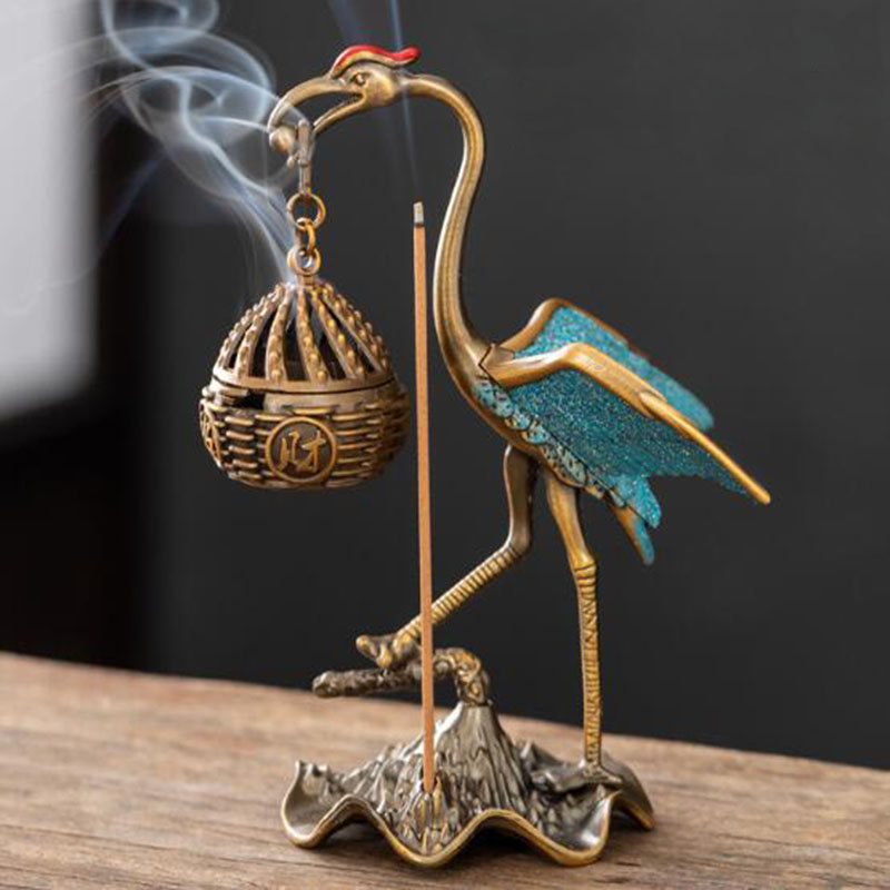 Home Fragrance Lamp - Metalowy żuraw wiszący kosz palnik do