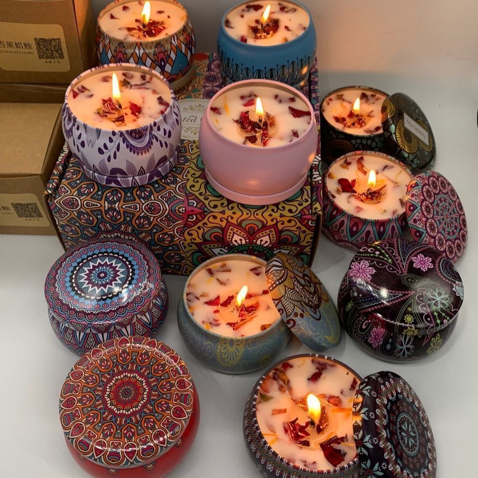 Home Fragrance Jar - 1 SZT. Świeca w Puszce Vintage,