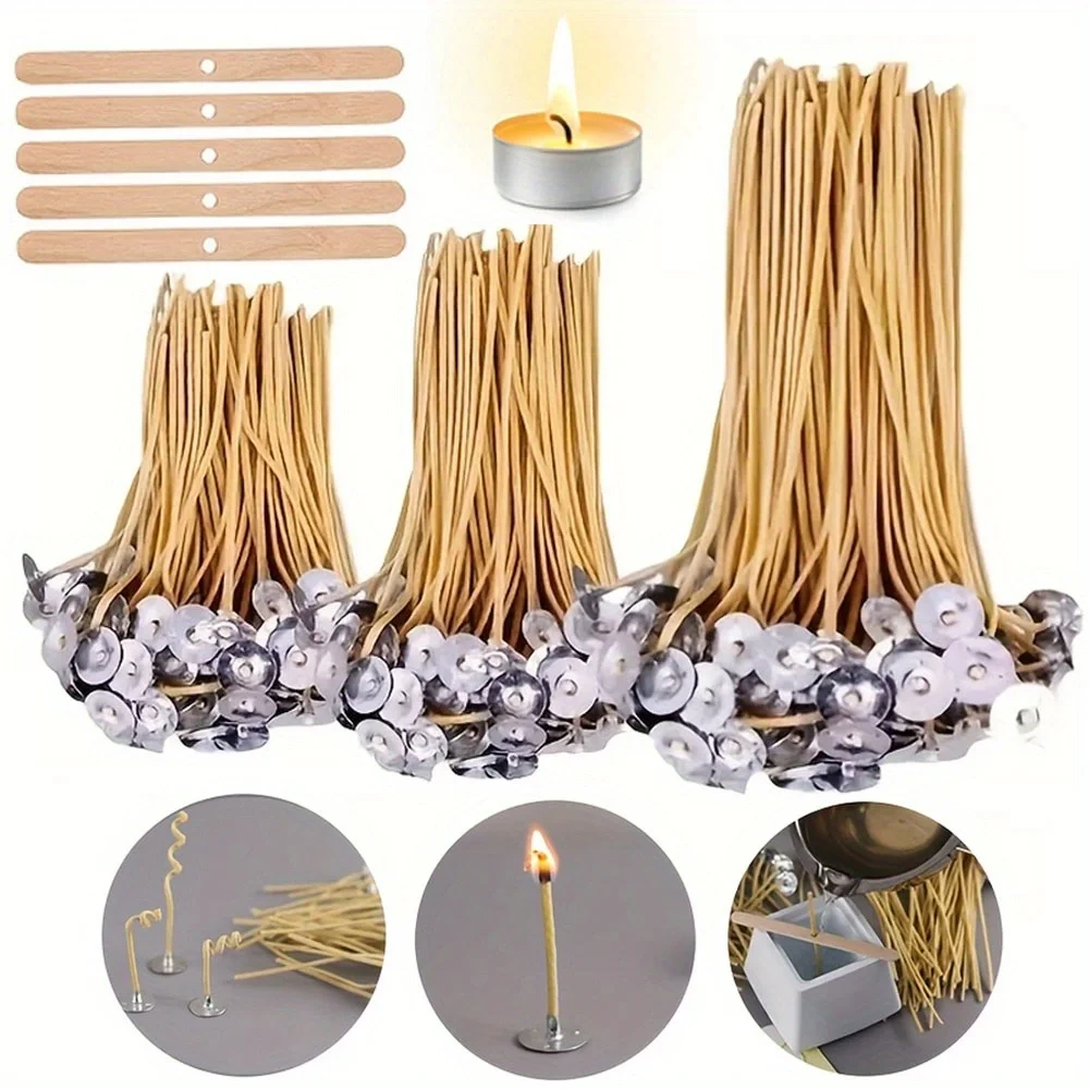 Beeswax Taper Candle - Knoty do świec 50 PCS 8-calowy