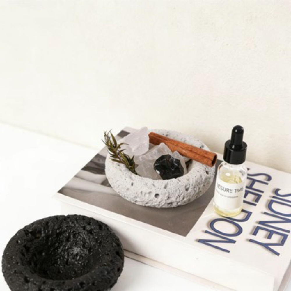 Home Fragrance Japan - Cementowy pojemnik na świece w kształcie