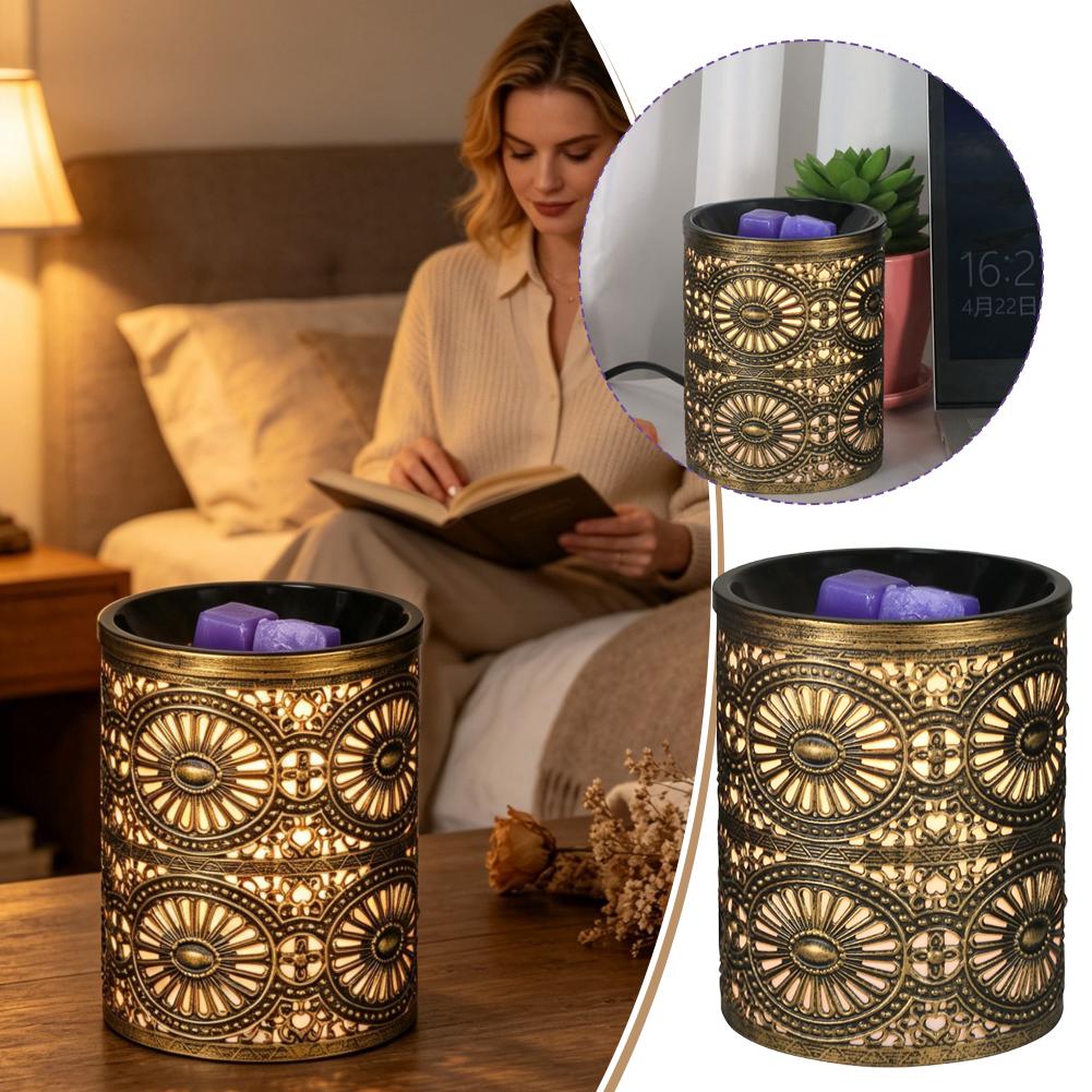 Home Fragrance Us - Nowa lampka nocna z aromaterapią, złoty