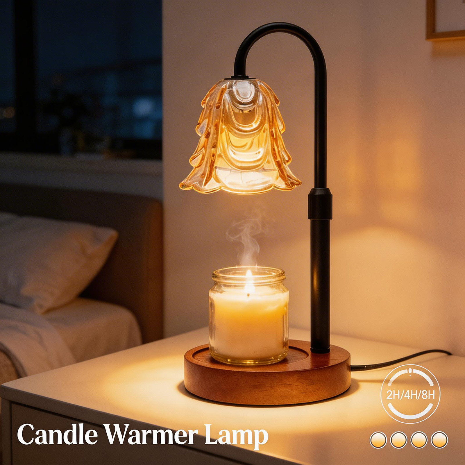 Home Fragrance Lamp - Lampa do podgrzewania świec, dekoracja domu,
