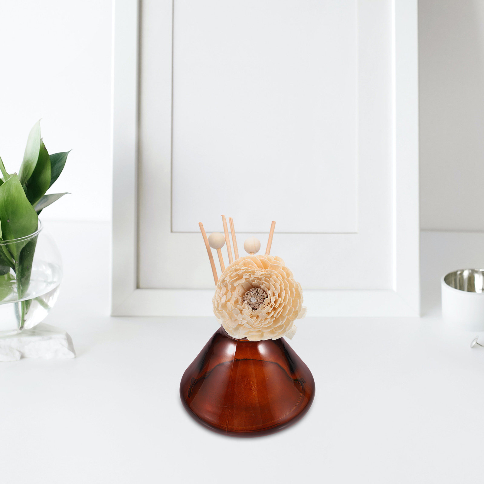 Home Fragrance Jar - Szklana butelka do aromaterapii z szerokim