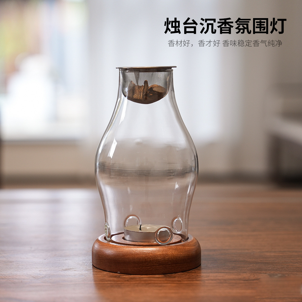 Przezroczysty szklany świeczni – Home Fragrance Lamp recenzja i cena