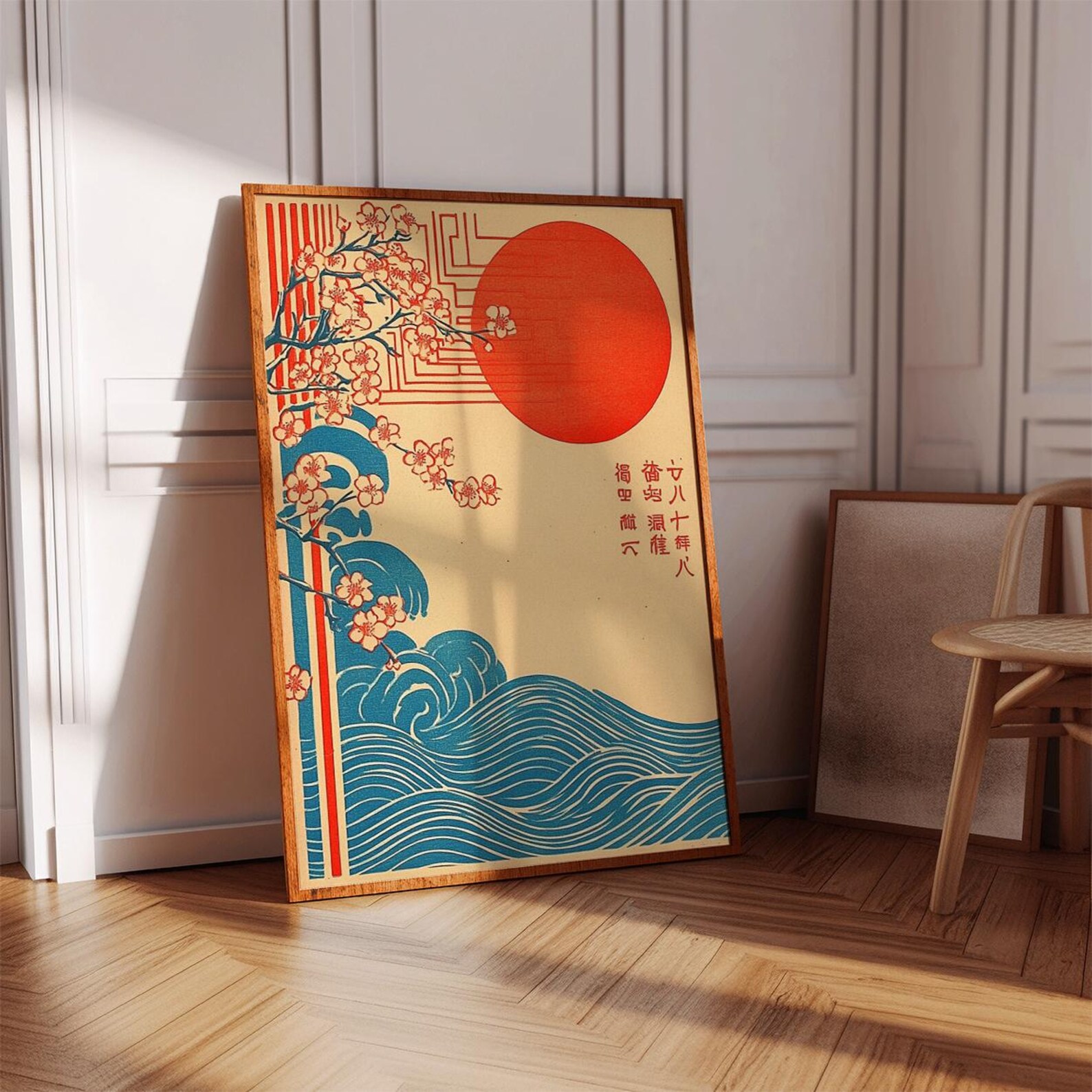 Plakat z japońską falą i sakur – Home Fragrance Ocean Breeze recenzja i cena